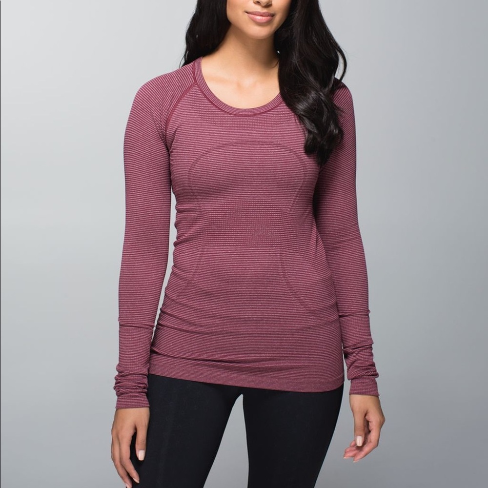 Lululemon berry long sleeve top